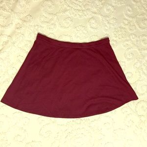Gap burgundy mini skirt